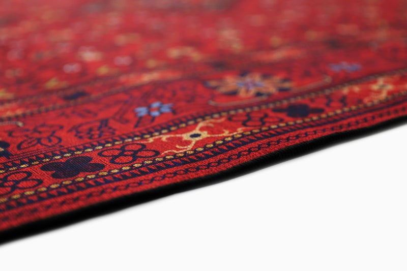 Alkaffary Bashayer Area Rug, Living Room & Majlis Rug, Luxury Heritage Arabic Design High-Quality Materials, 165x260 cm, Red - Image 3